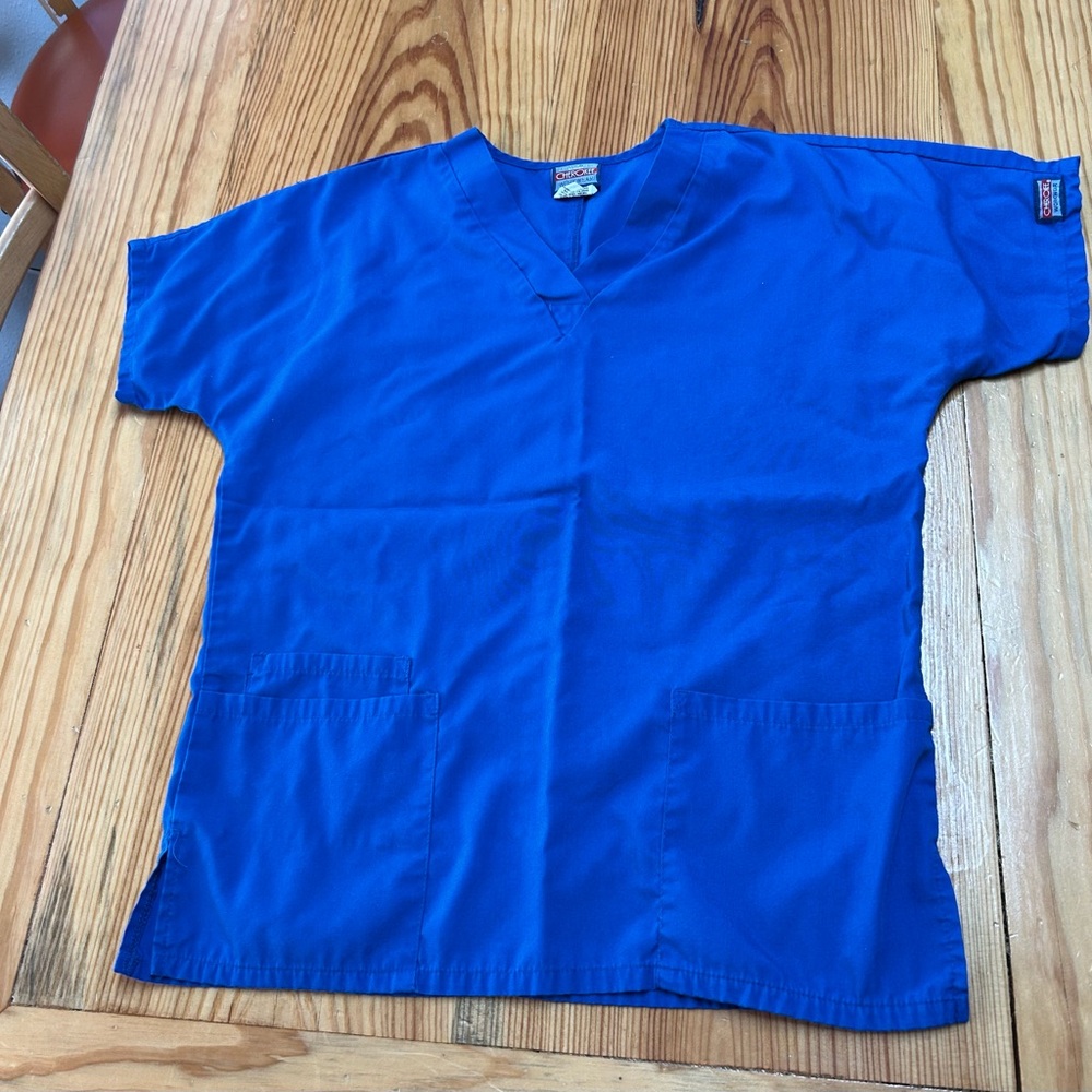 Women’s Royal Blue Cherokee Scrub Top